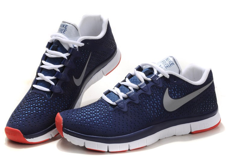 Nike Free 3.0 V4 Mens Shoes dark blue white - Click Image to Close